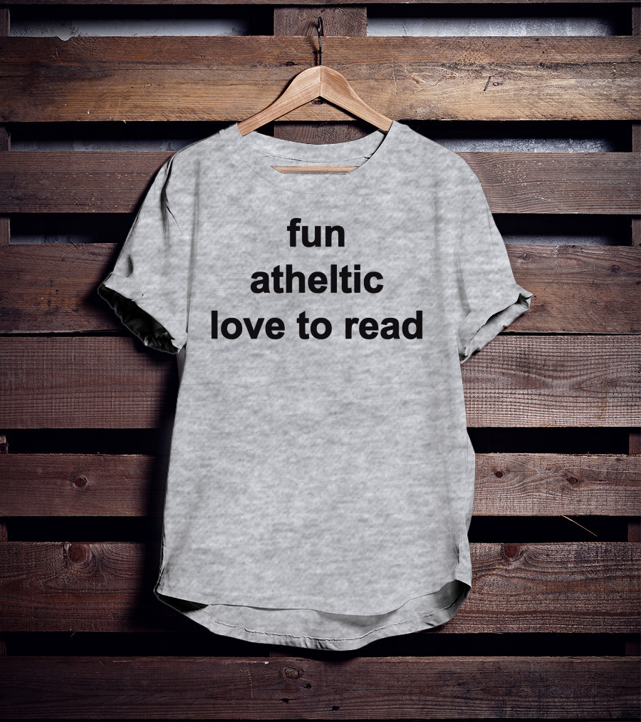 Fun Athletic Love To Read T-Shirt