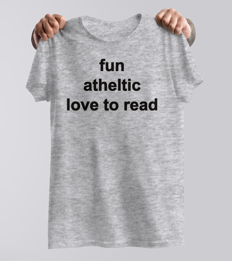 Fun Athletic Love To Read T-Shirt