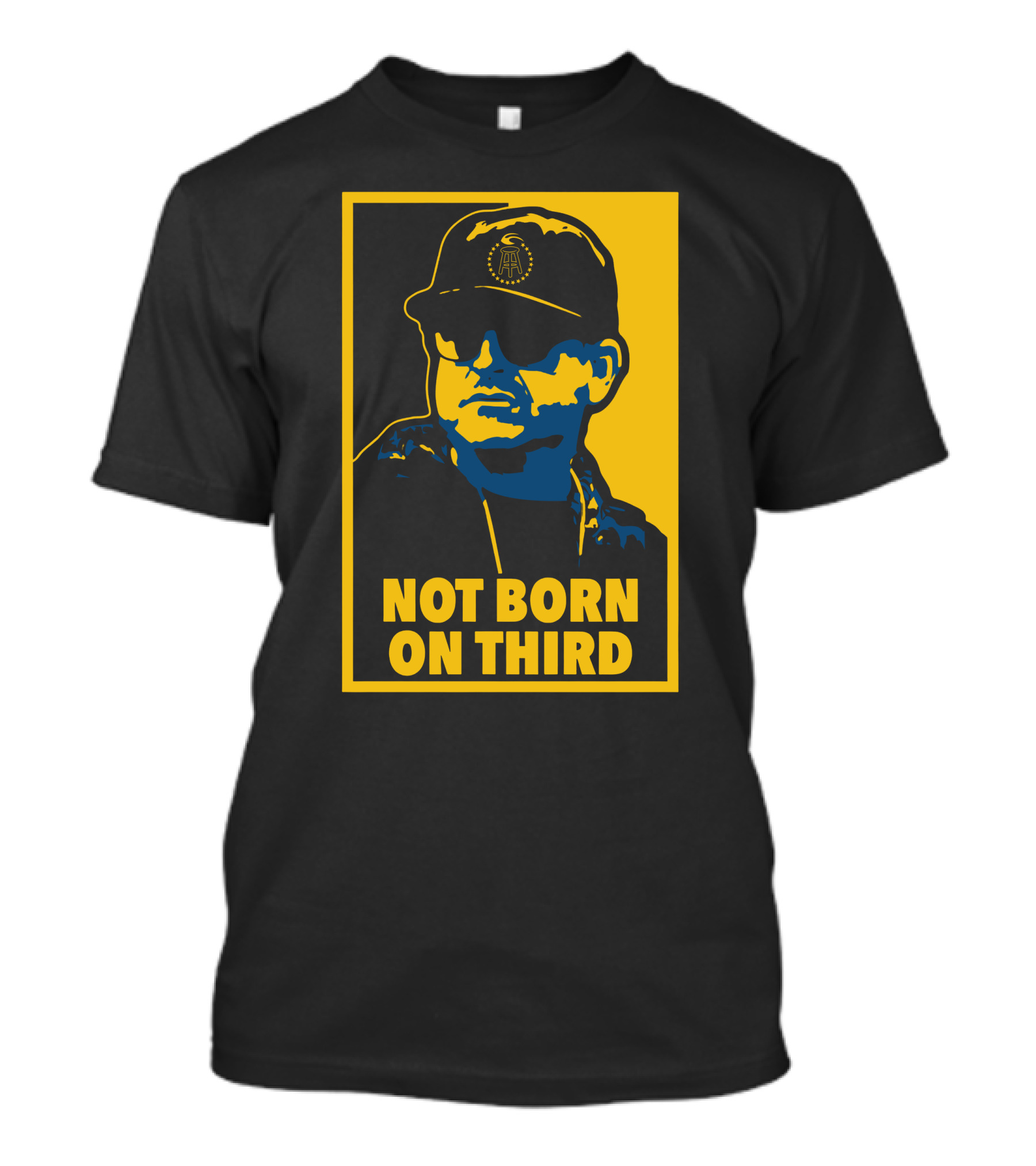 Not Born On Third Baseball Cap Sunglasses T-Shirt