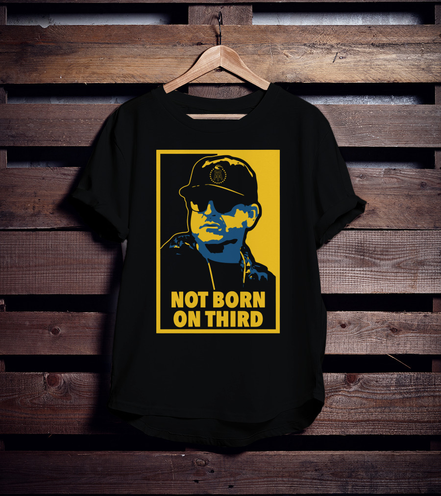Not Born On Third Baseball Cap Sunglasses T-Shirt