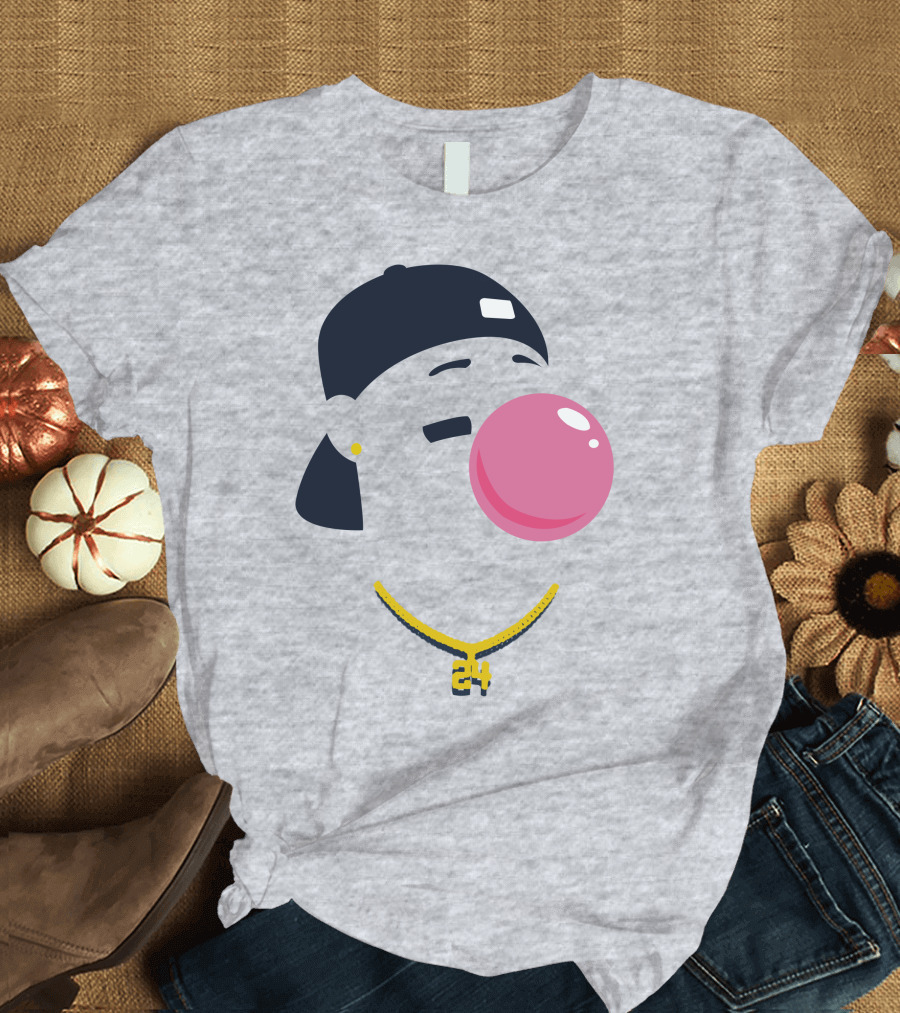 Your Favorite Player's Favorite Pl24er Iconic Style With Bubblegum And Cap T-Shirt
