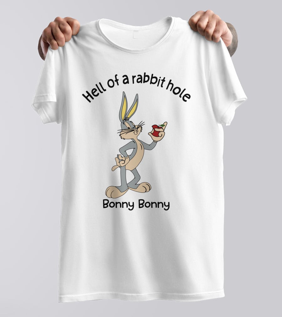 Hell Of A Rabbit Hole Bonny Bonny Bugs Apple T-Shirt