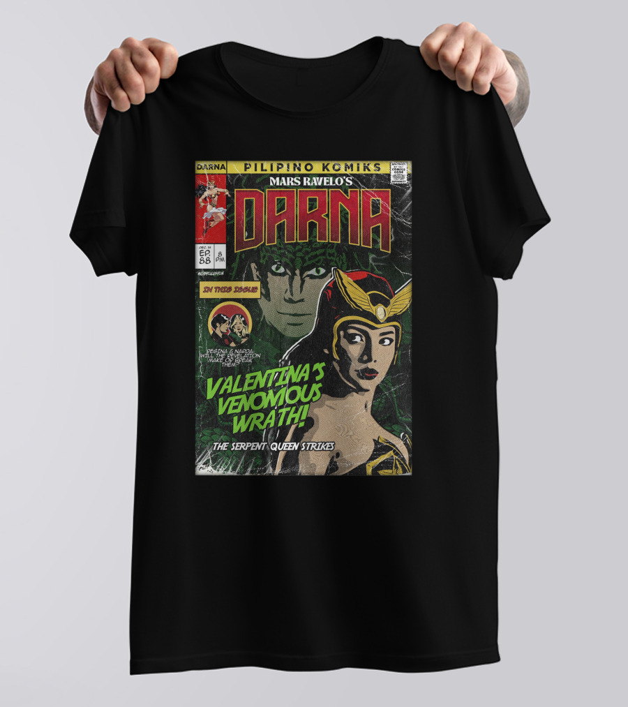 Pilipino Komiks Mars Ravelo's Darna Valentina's Venomous Wrath The Serpent Queen Strikes T-Shirt