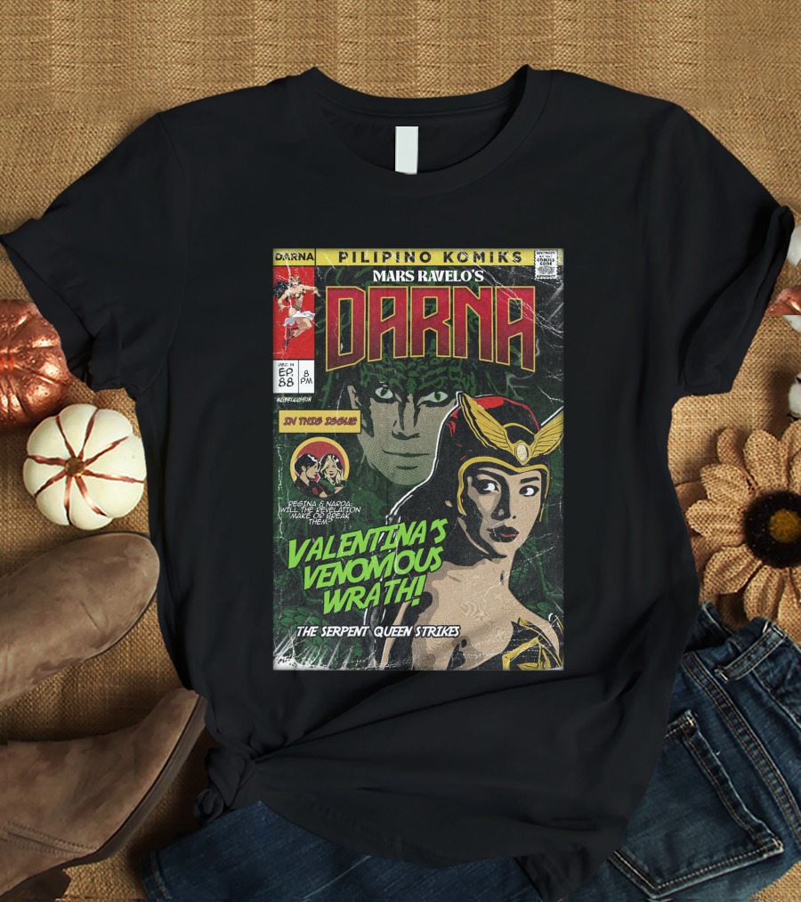 Pilipino Komiks Mars Ravelo's Darna Valentina's Venomous Wrath The Serpent Queen Strikes T-Shirt
