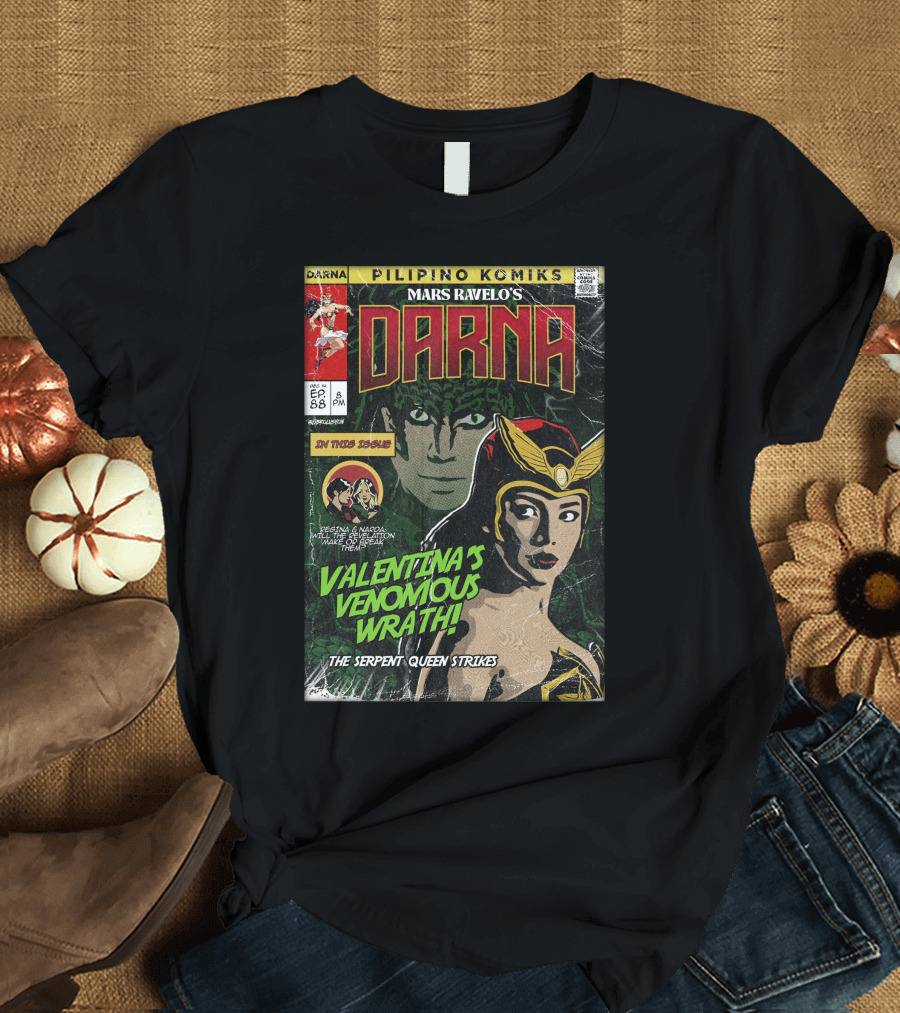 Pilipino Komiks Mars Ravelo's Darna Valentina's Venomous Wrath The Serpent Queen Strikes T-Shirt