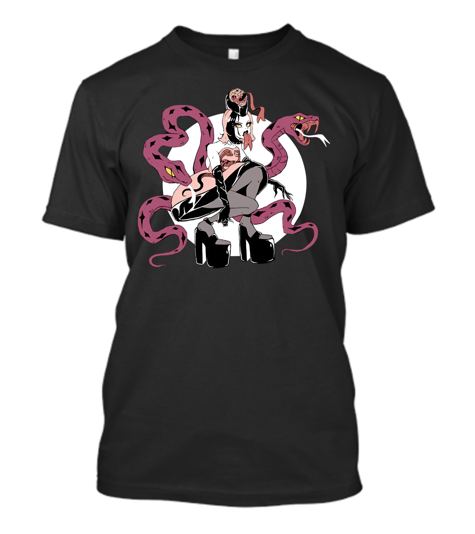 Mybestjudy Merch Snake Goth Style With Pink Serpents T-Shirt