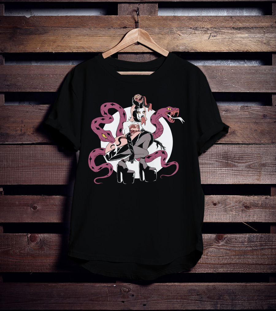 Mybestjudy Merch Snake Goth Style With Pink Serpents T-Shirt