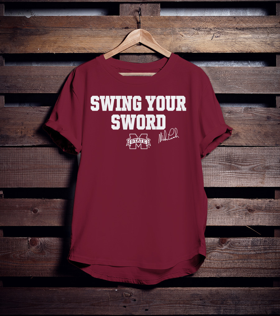 Swing Your Sword Mike Leach M State T-Shirt