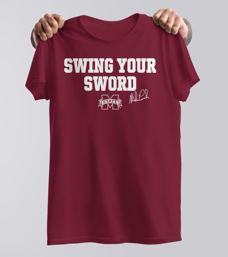 Swing Your Sword Mike Leach M State T-Shirt