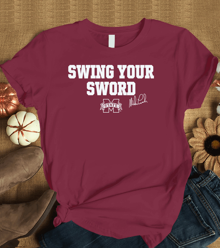 Swing Your Sword Mike Leach M State T-Shirt