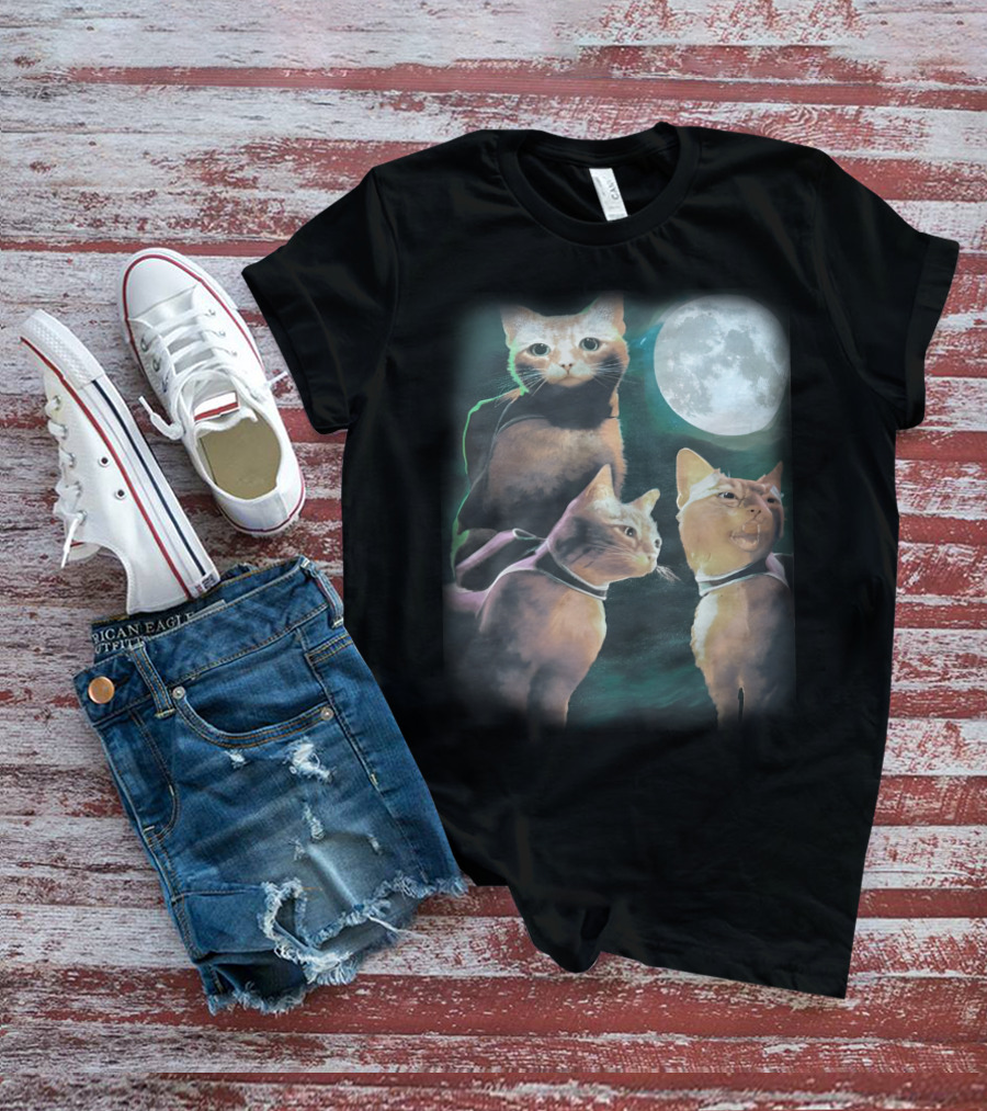 Annapurna Interactive Three Cats Under The Moon T-Shirt