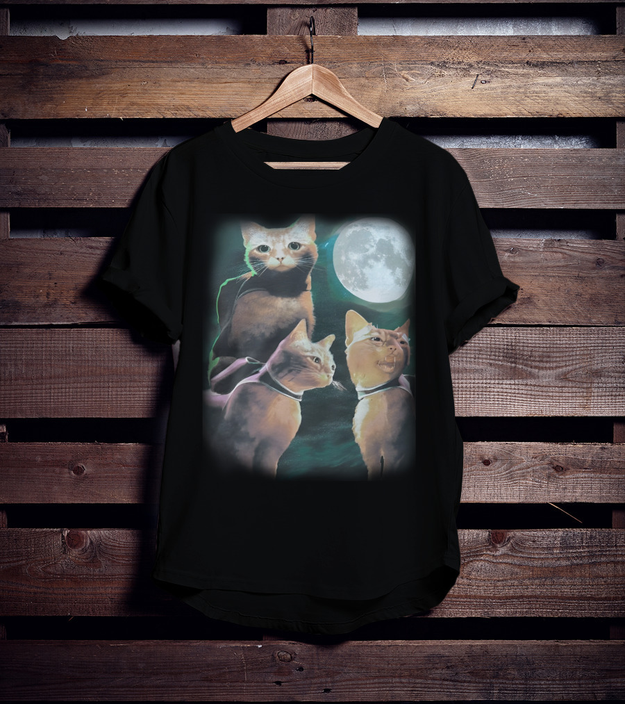 Annapurna Interactive Three Cats Under The Moon T-Shirt