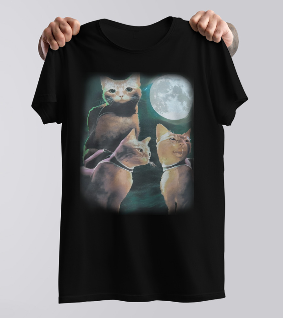 Annapurna Interactive Three Cats Under The Moon T-Shirt