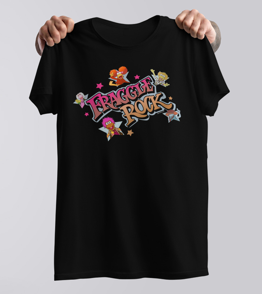 Fraggle Rock Characters With Stars T-Shirt