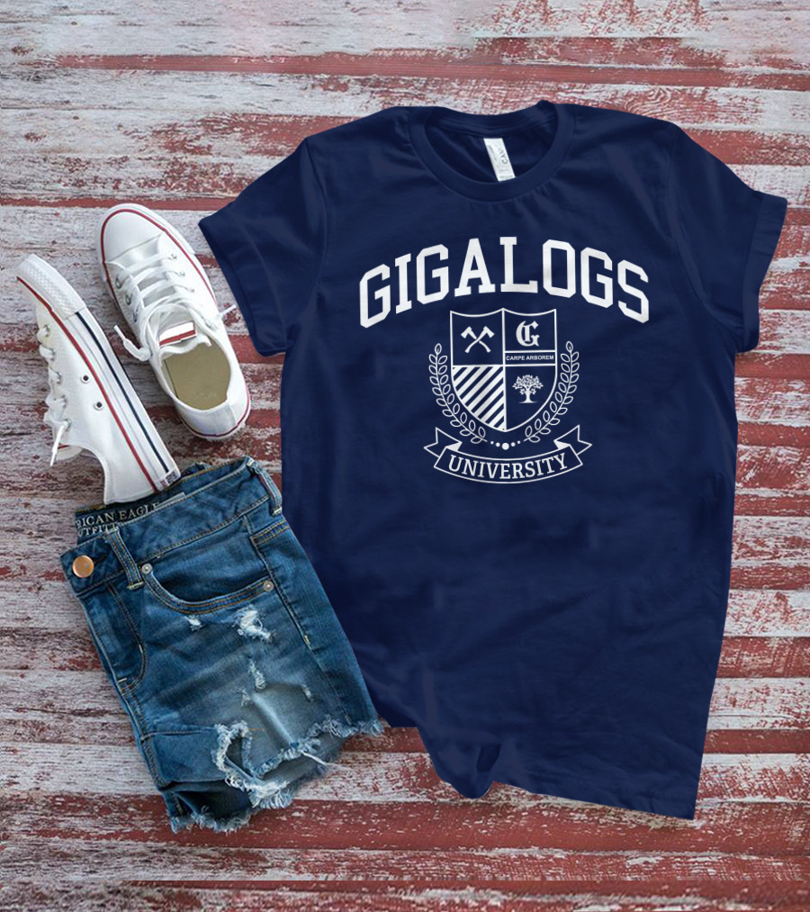 Worldofkeralis Gigalogs University Crest Carpe Arborem T-Shirt