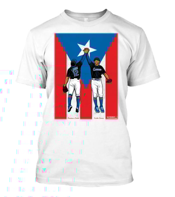 Francisco Lindor Carlos Correa Puerto Rican Baseball Unity T-Shirt