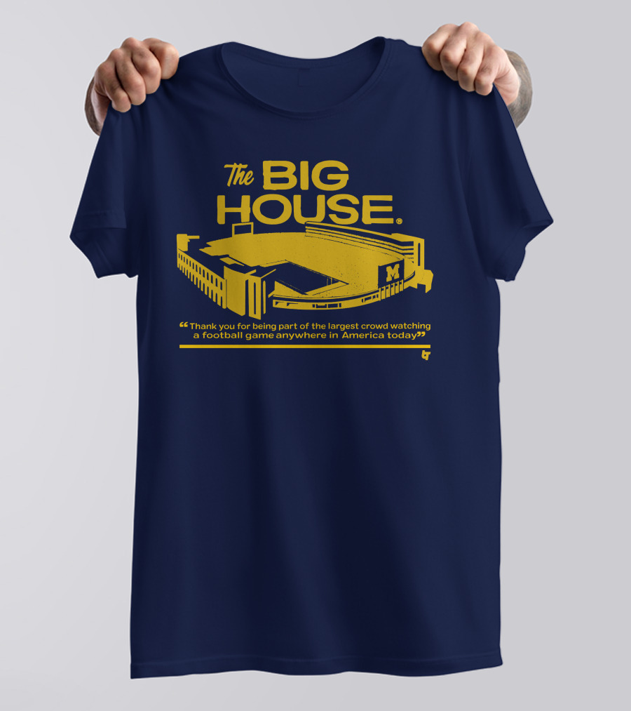 The Big House Michigan Stadium Football Game Crowd T-Shirt
