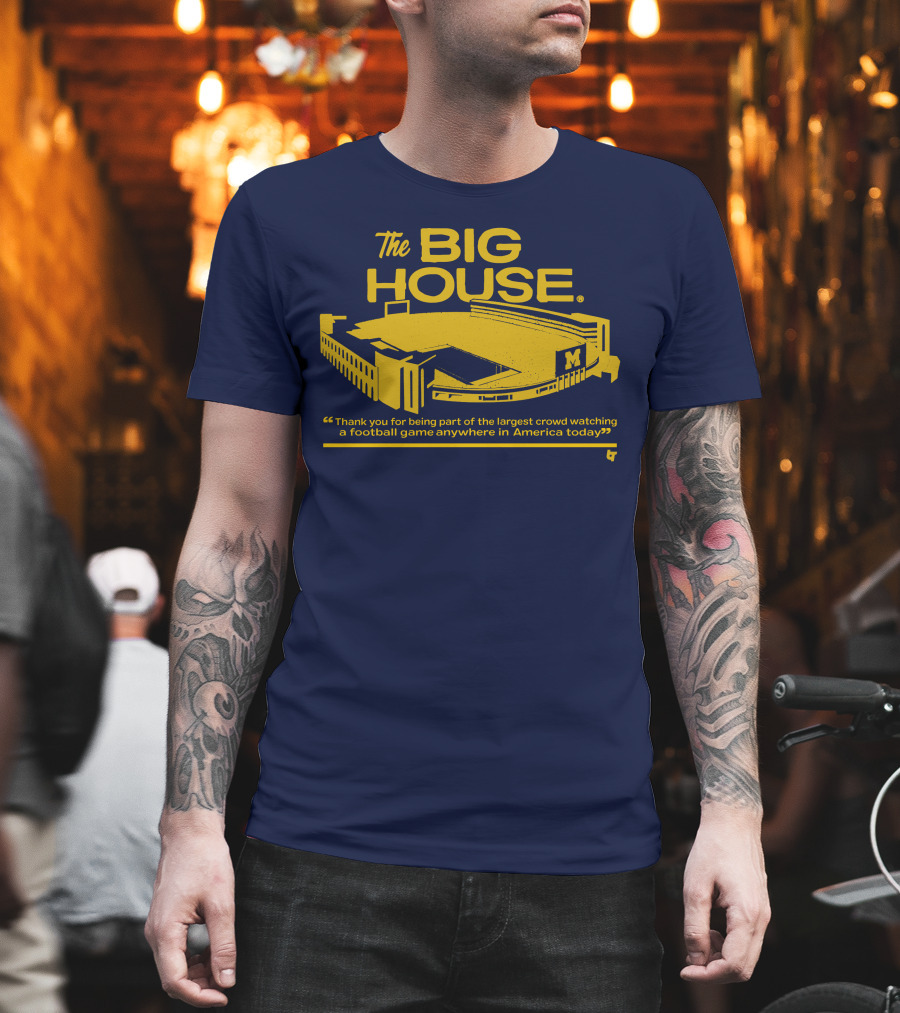 The Big House Michigan Stadium Football Game Crowd T-Shirt