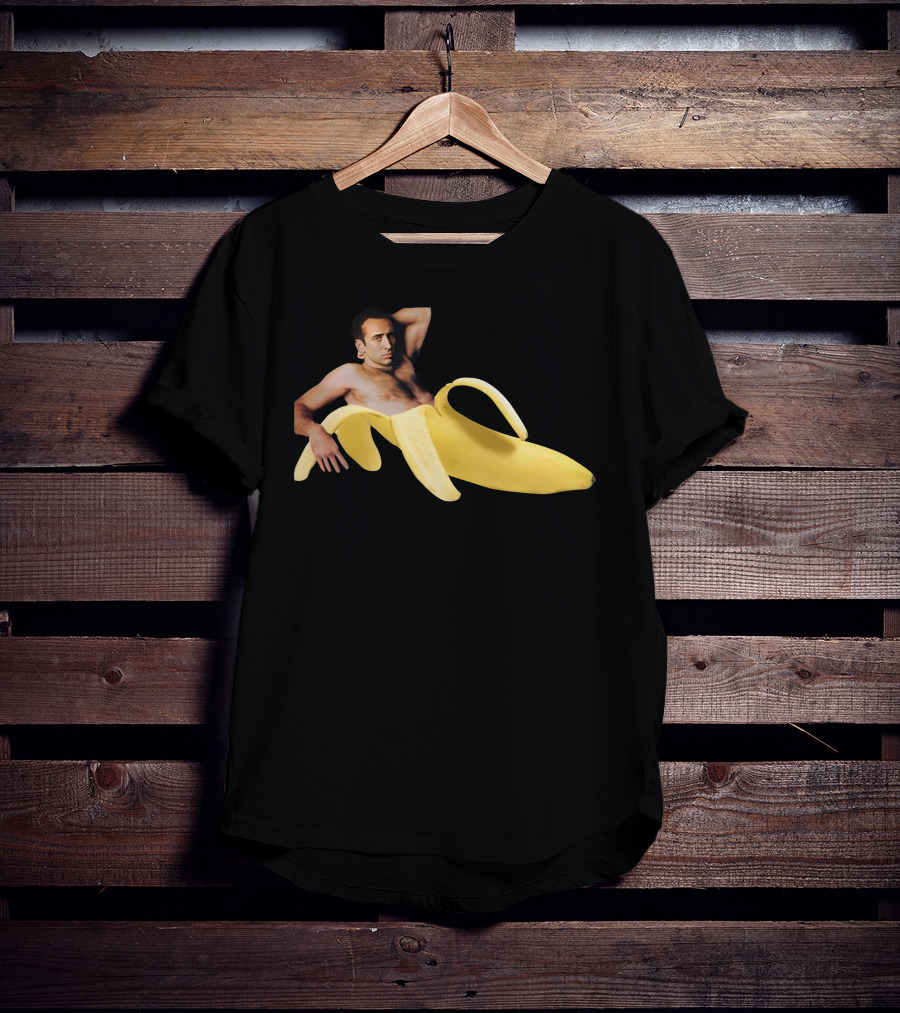 Nicolas Cage Banana Official Peeling Humor T-Shirt