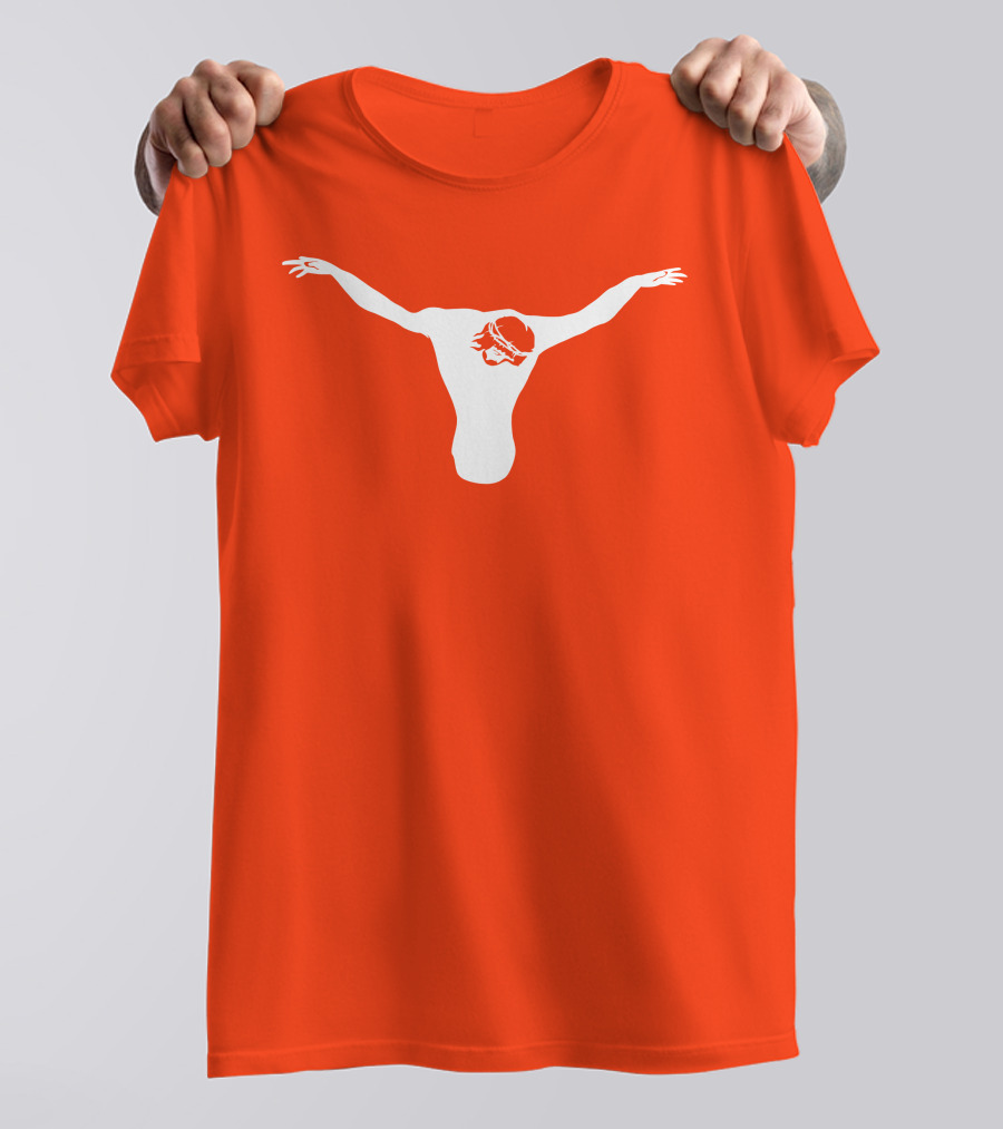 Texas Longhorns Jesus Crucifixion Silhouette Burnt Orange T-Shirt