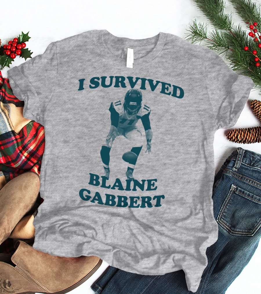I Survived Blaine Gabbert Football Quarterback Action T-Shirt