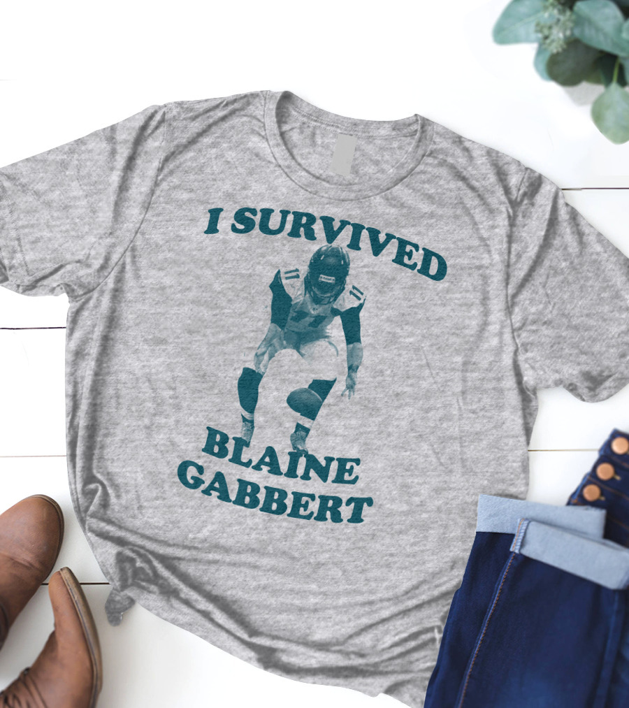 I Survived Blaine Gabbert Football Quarterback Action T-Shirt