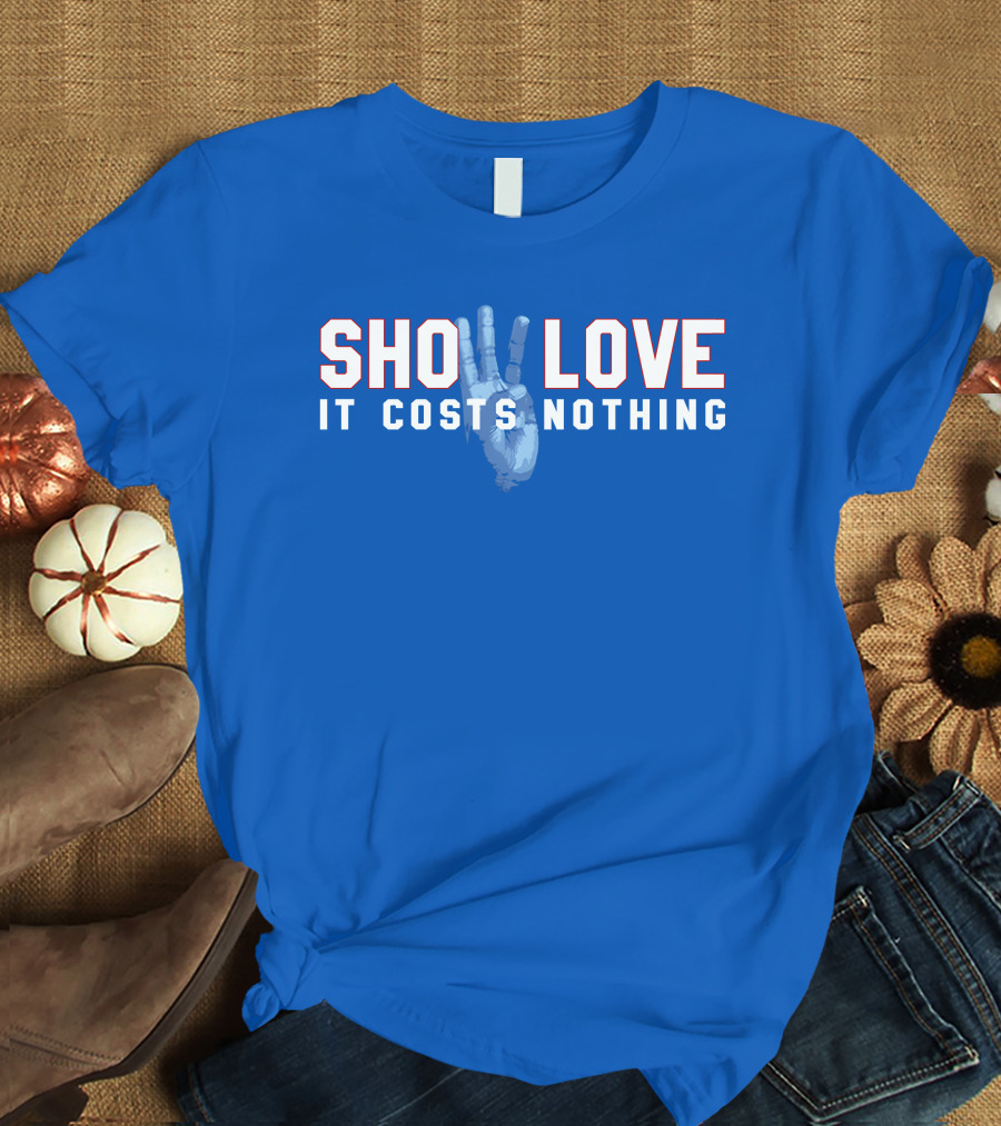 26Shirts Store Show Love It Costs Nothing Peace Sign T-Shirt