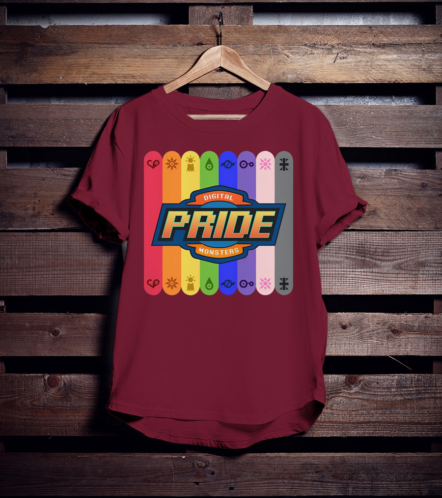 Indigothehimbo Digital Pride Monsters Rainbow Symbol Collection T-Shirt
