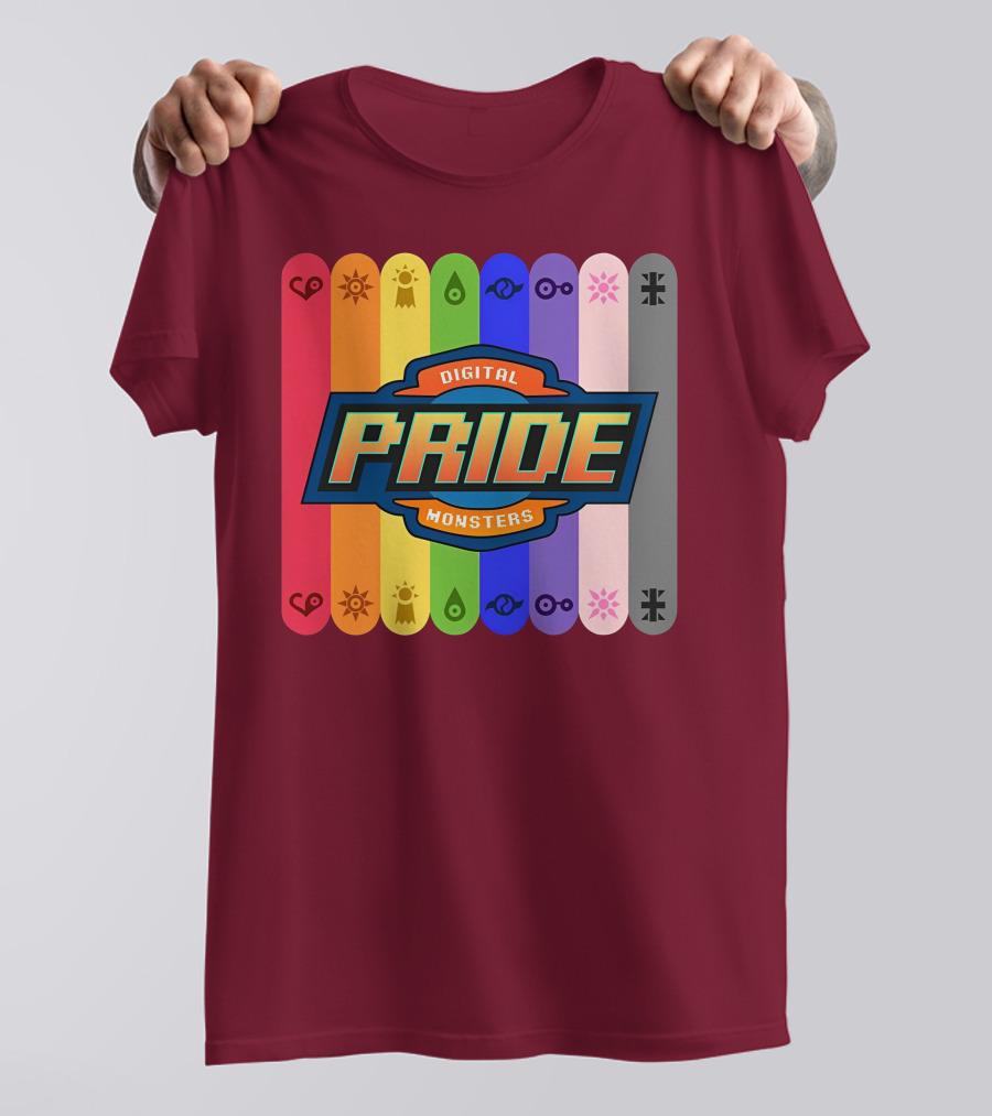 Indigothehimbo Digital Pride Monsters Rainbow Symbol Collection T-Shirt
