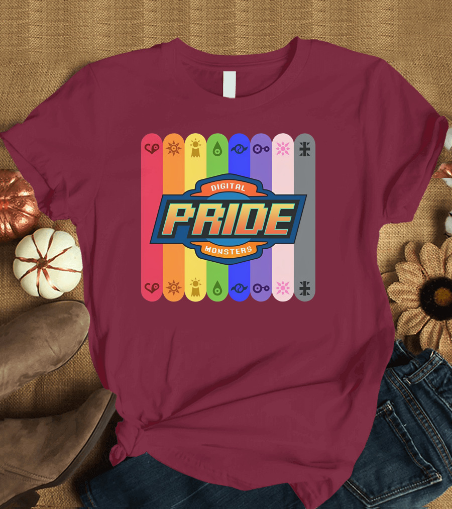 Indigothehimbo Digital Pride Monsters Rainbow Symbol Collection T-Shirt