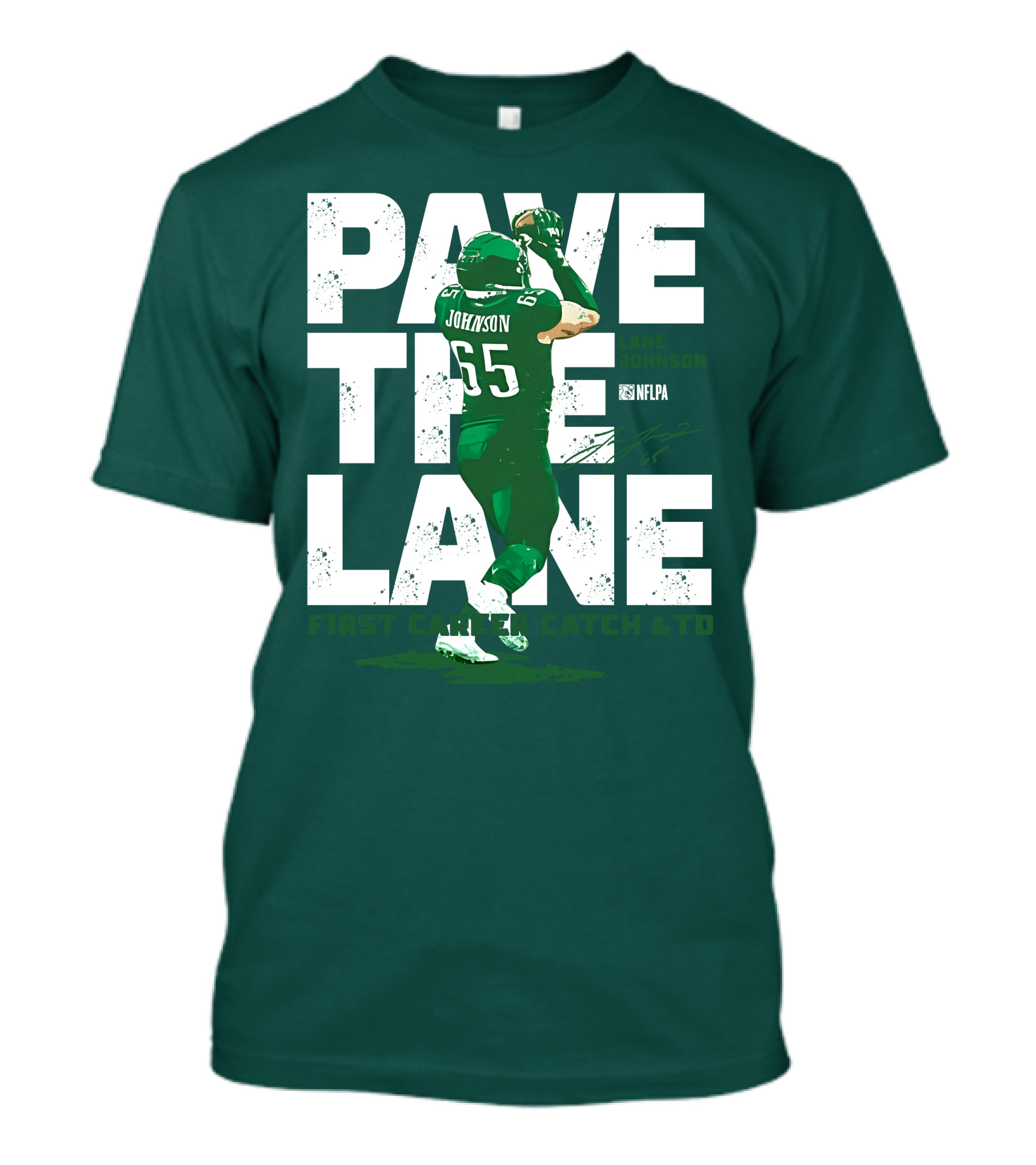 Pave The Lane Johnson NFLPA First Career Catch And TD T-Shirt