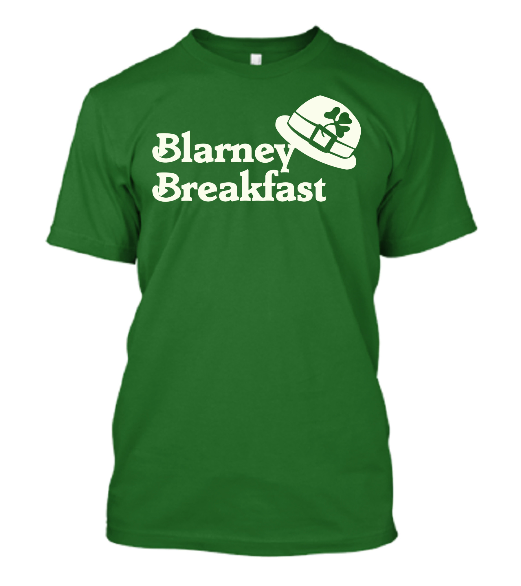 Blarney Breakfast Leprechaun Hat Shamrock Green T-Shirt