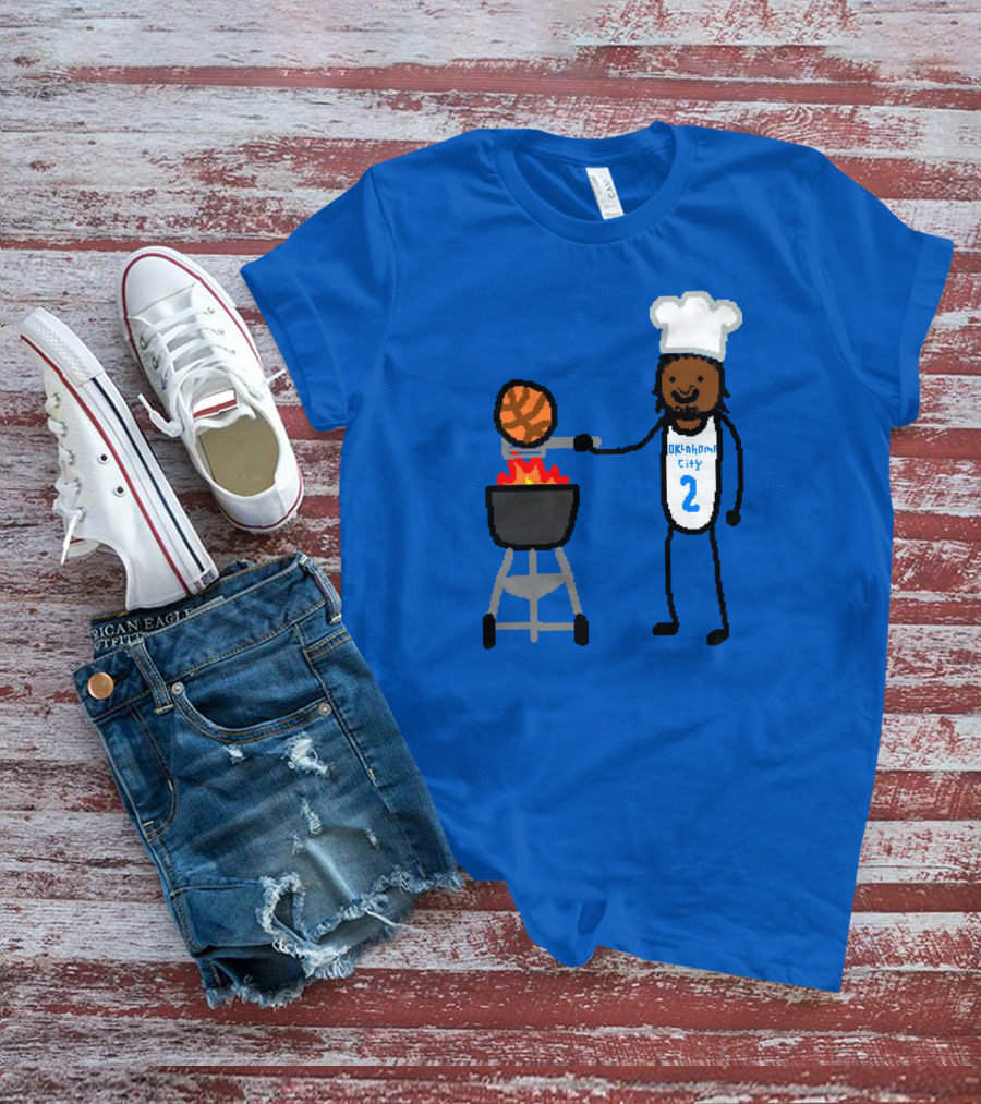 Nba Paint Shai Grill-Geous Alexander Oklahoma City Chef Basketball T-Shirt