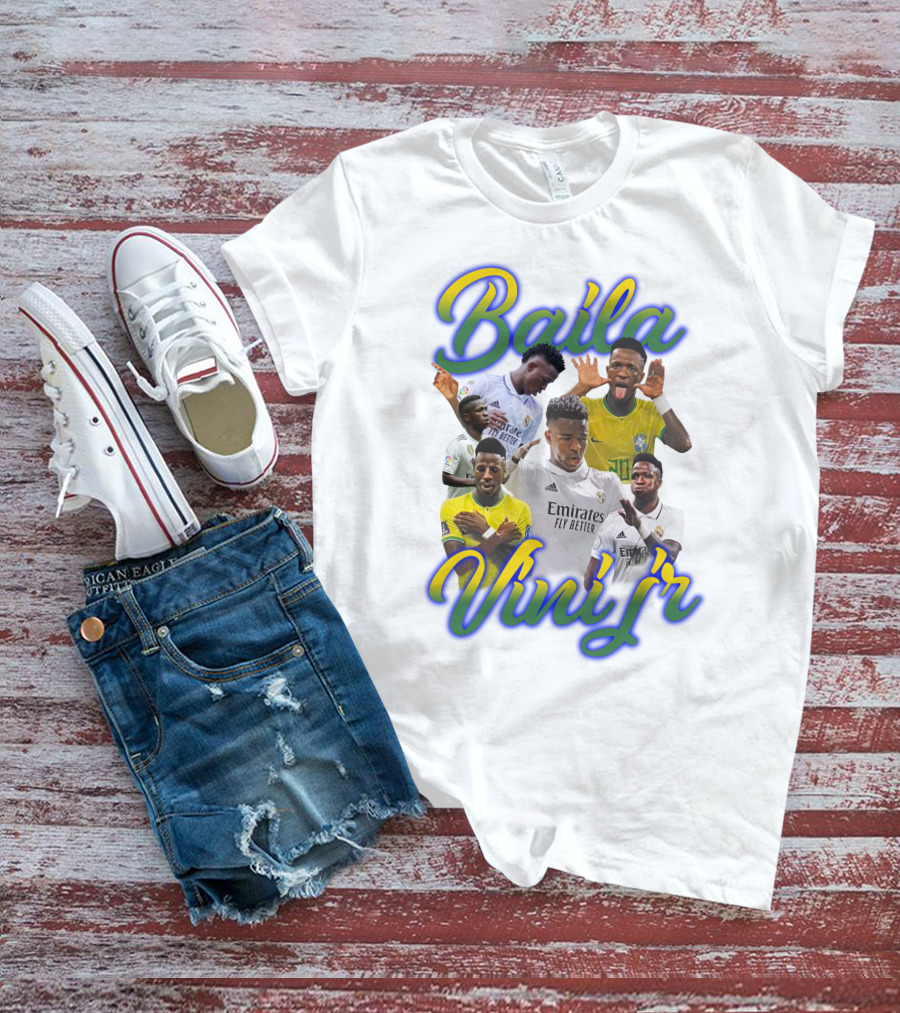 Baila Vini Jr Celebrating Iconic Soccer Moments T-Shirt