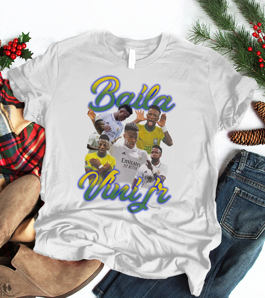 Baila Vini Jr Celebrating Iconic Soccer Moments T-Shirt