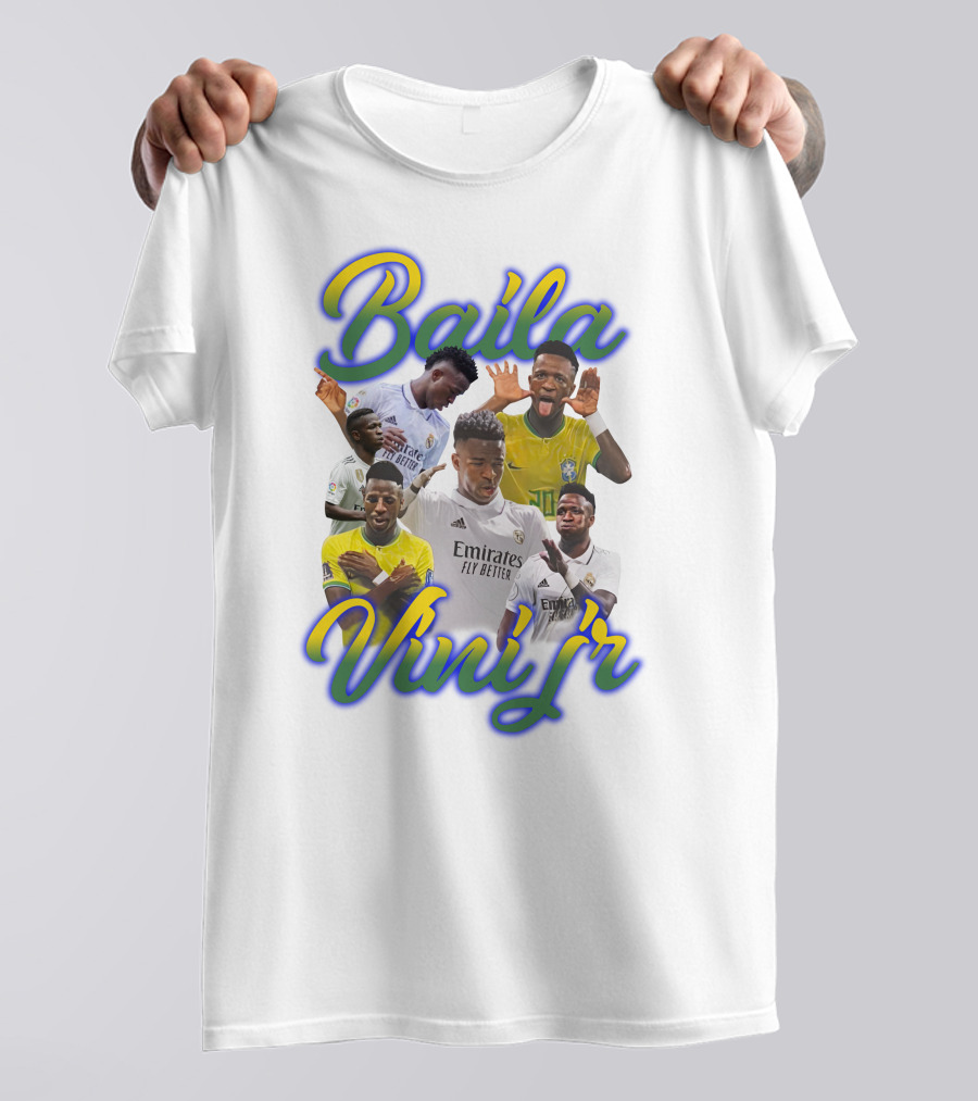 Baila Vini Jr Celebrating Iconic Soccer Moments T-Shirt