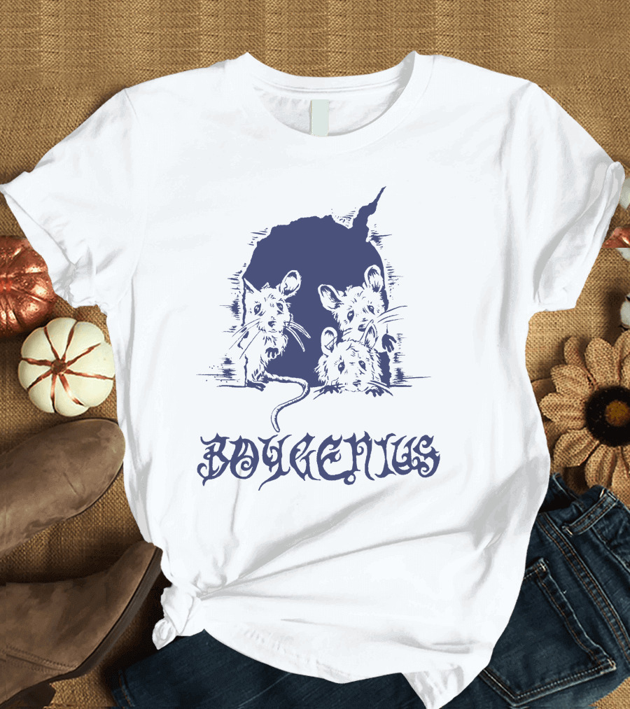 Boygenius Mice Hole With Three Curious Mice T-Shirt