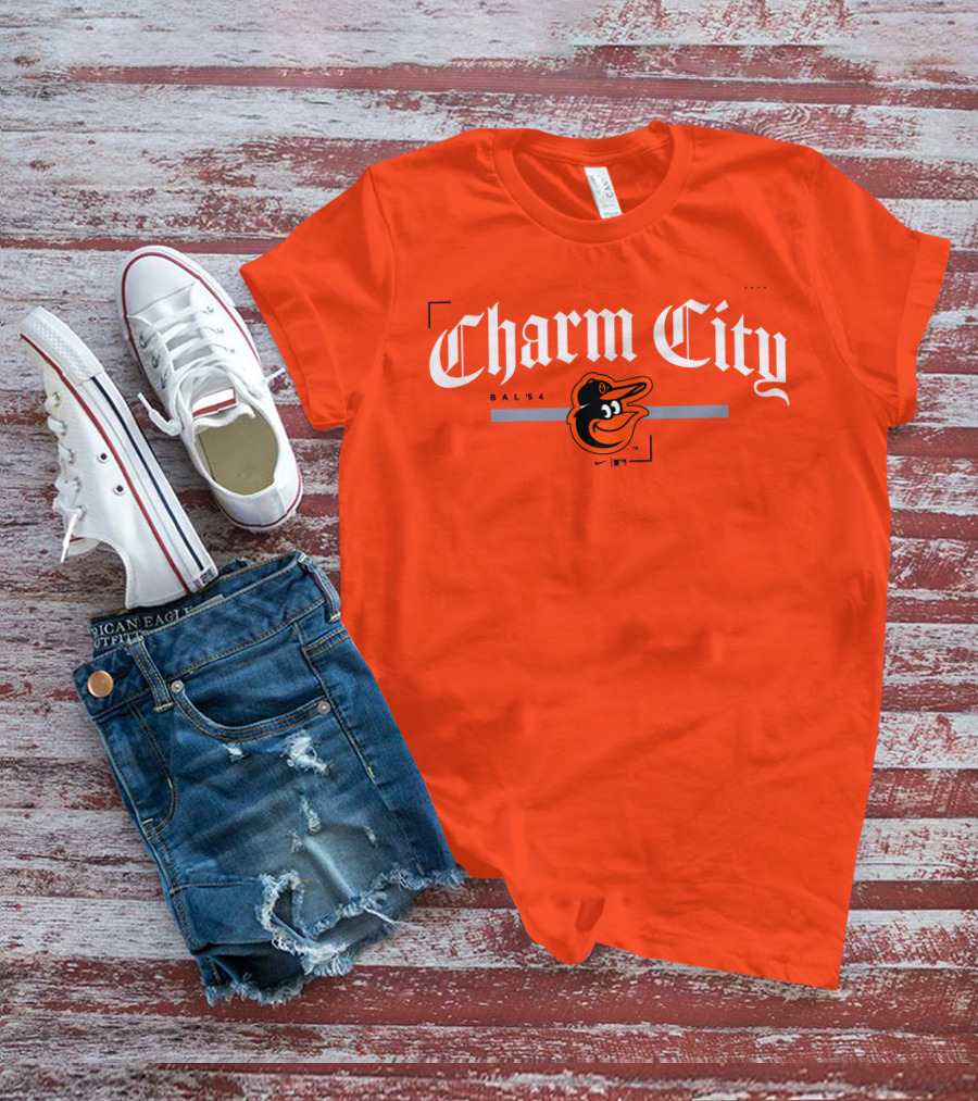 Charm City Baltimore Orioles Bal 54 T-Shirt