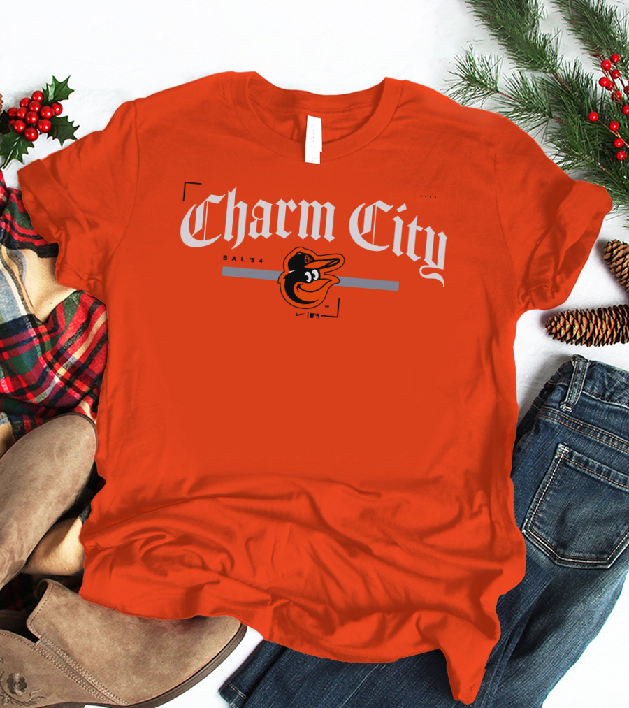 Charm City Baltimore Orioles Bal 54 T-Shirt