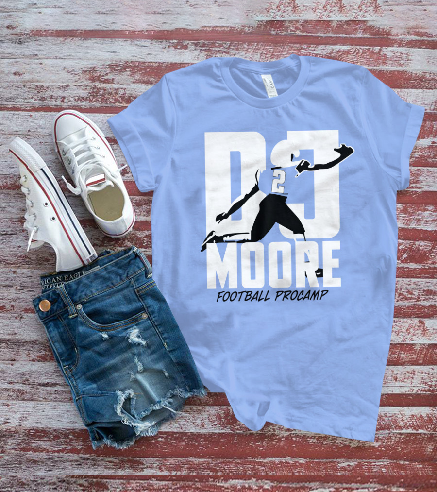 DJ Moore Football Procamp Athlete Number 2 Dynamic Movement T-Shirt