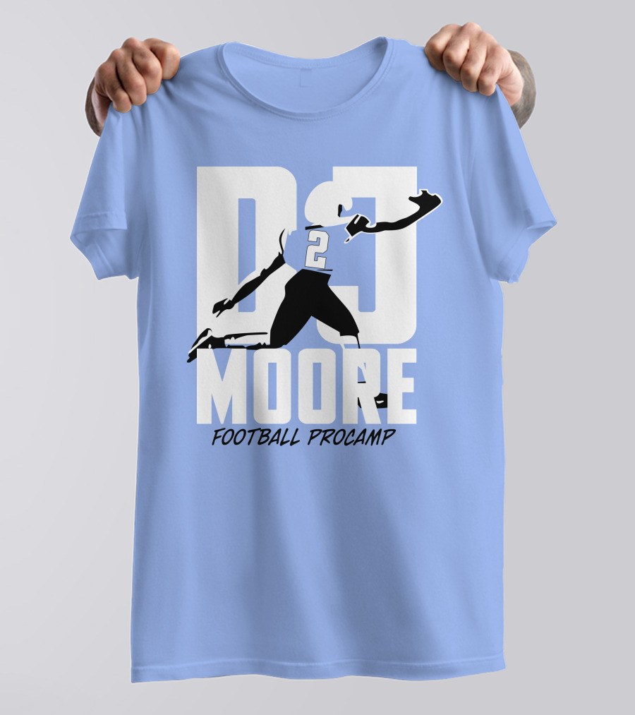 DJ Moore Football Procamp Athlete Number 2 Dynamic Movement T-Shirt