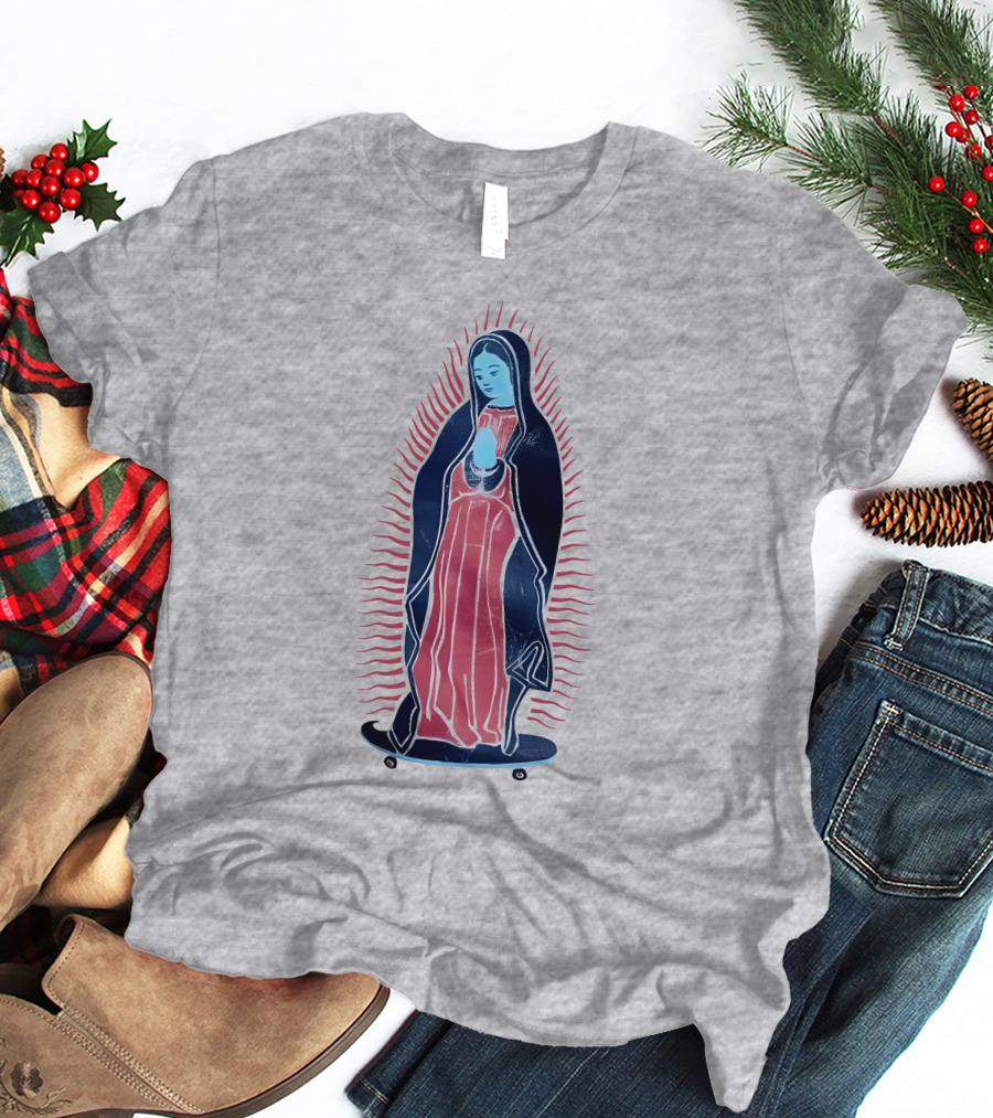 Our Lady Of Guadalupe Skateboard Iconic T-Shirt