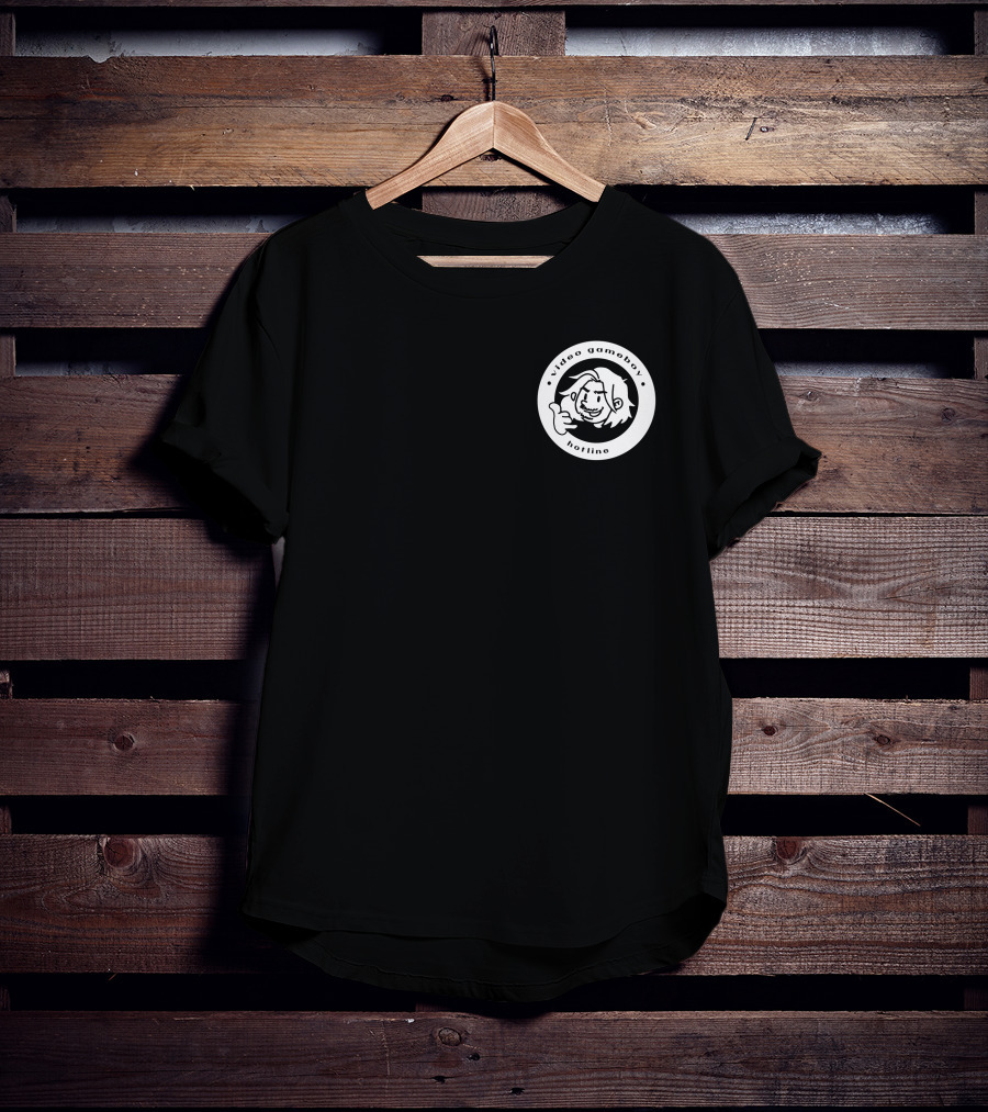 Game Grumps Video Game Boy Hotline Character Circle Emblem T-Shirt