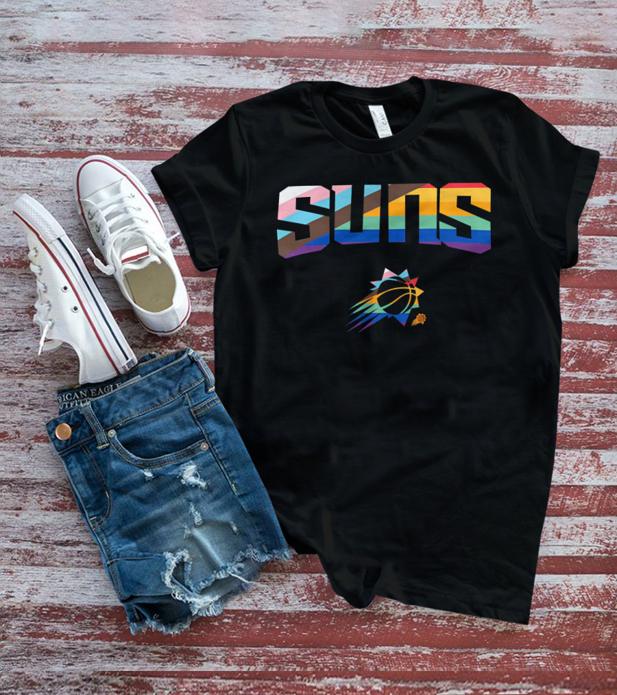 Phoenix Suns Pride Rainbow Logo Suns T-Shirt