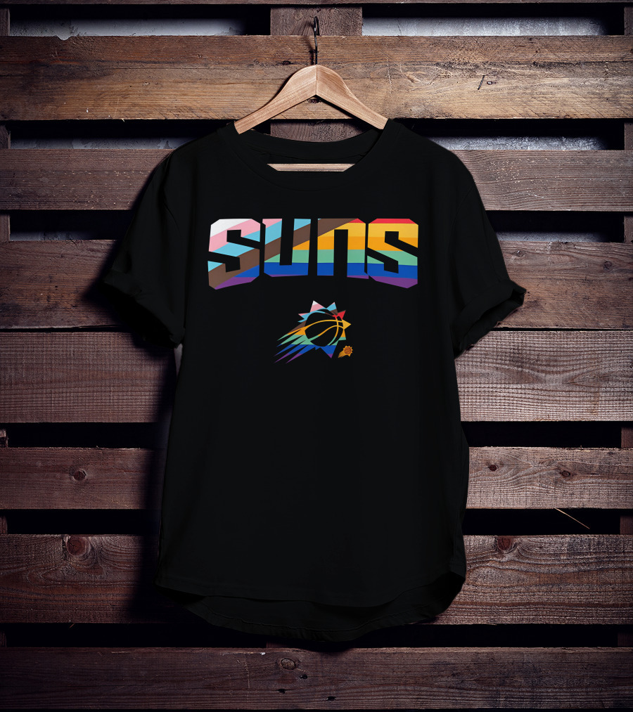 Phoenix Suns Pride Rainbow Logo Suns T-Shirt