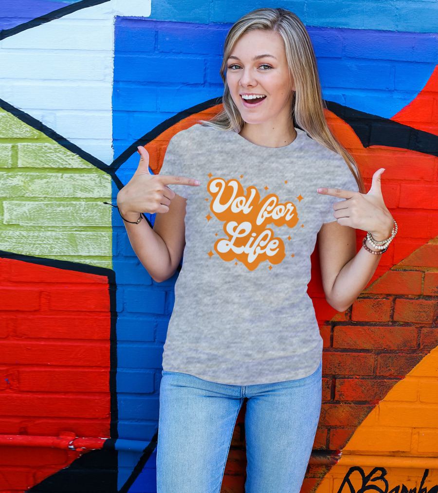 Vol For Life Tennessee Pride Orange And White T-Shirt