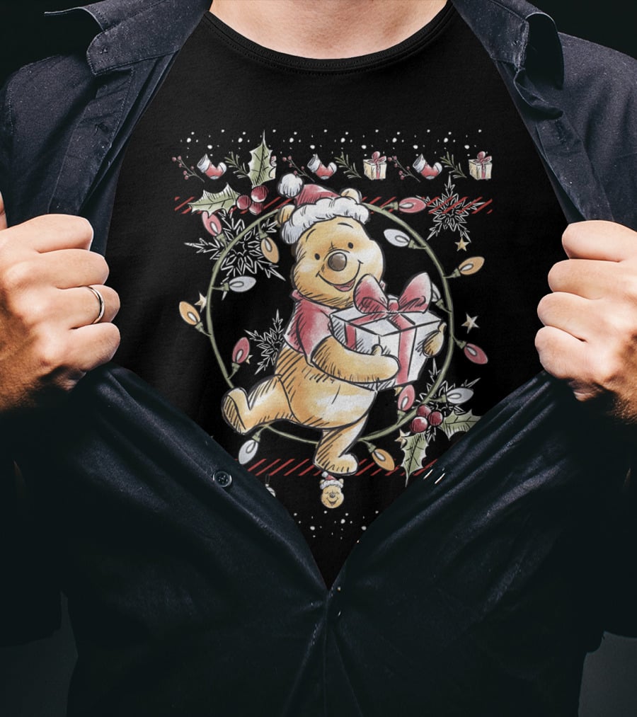 Disney Winnie The Pooh Christmas Ho Ho Ho T-Shirt