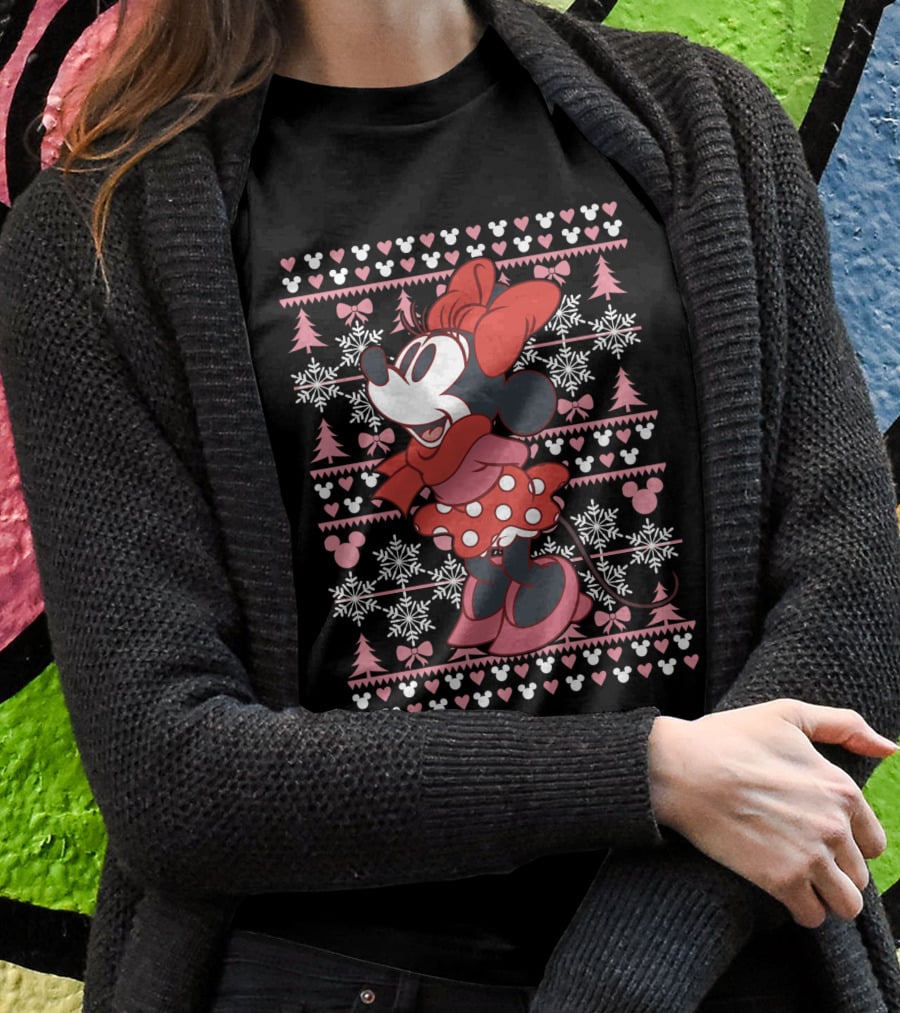 Disney Minnie Mouse Holiday Snowflakes T-Shirt