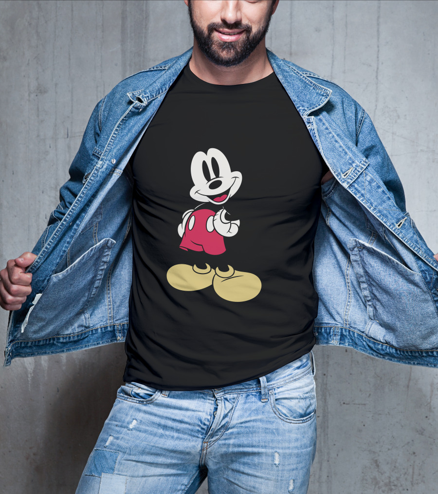 Disney Classic Mickey Mouse Vintage Character Image T-Shirt