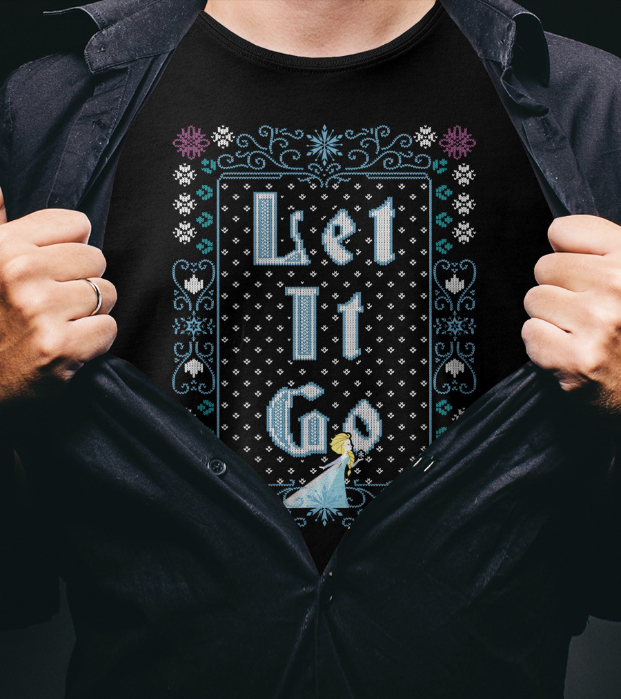 Frozen Elsa Let It Go Snowflake T-Shirt